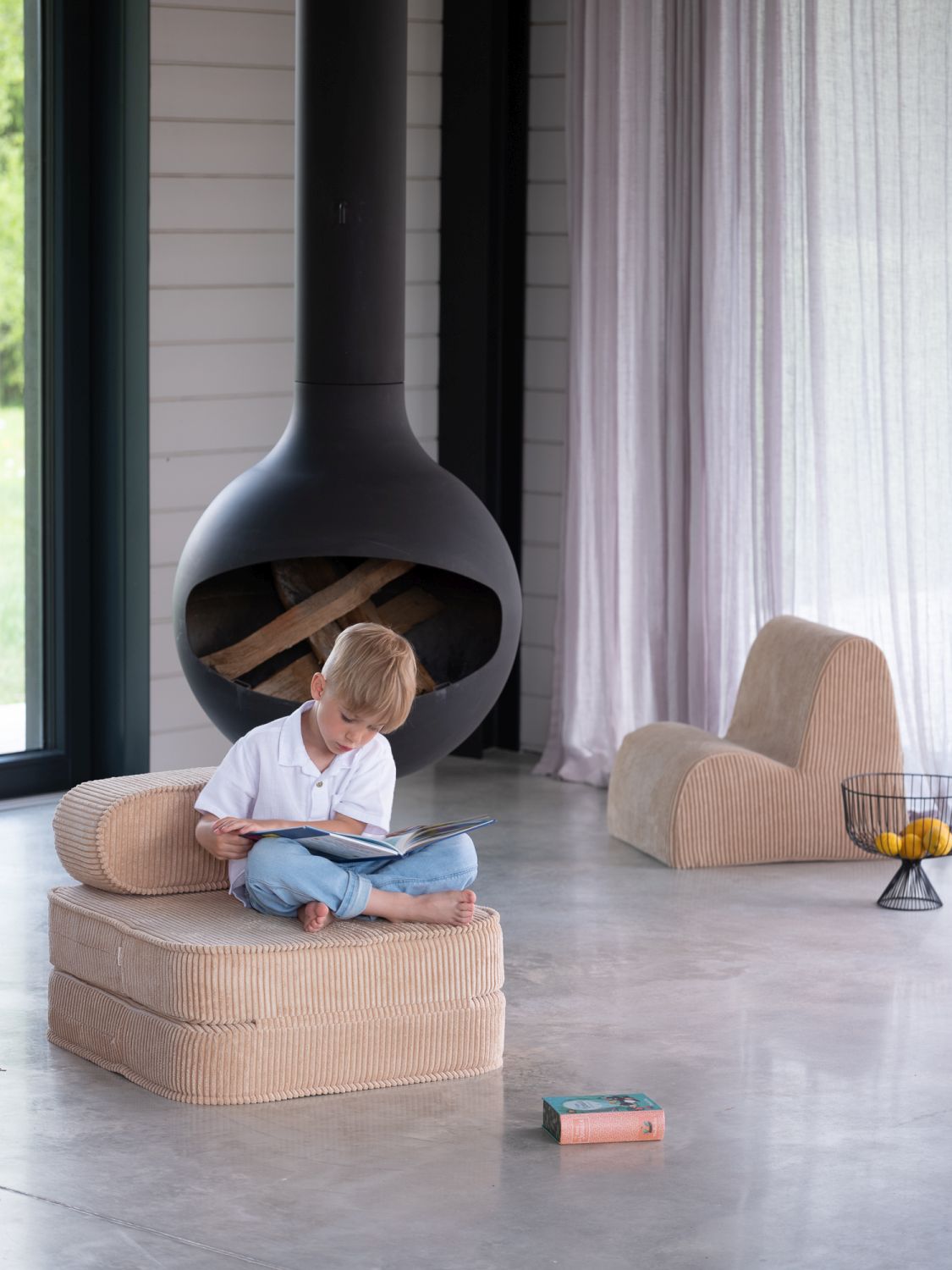 Kinderklappsessel Wigiwama Brauner Zucker