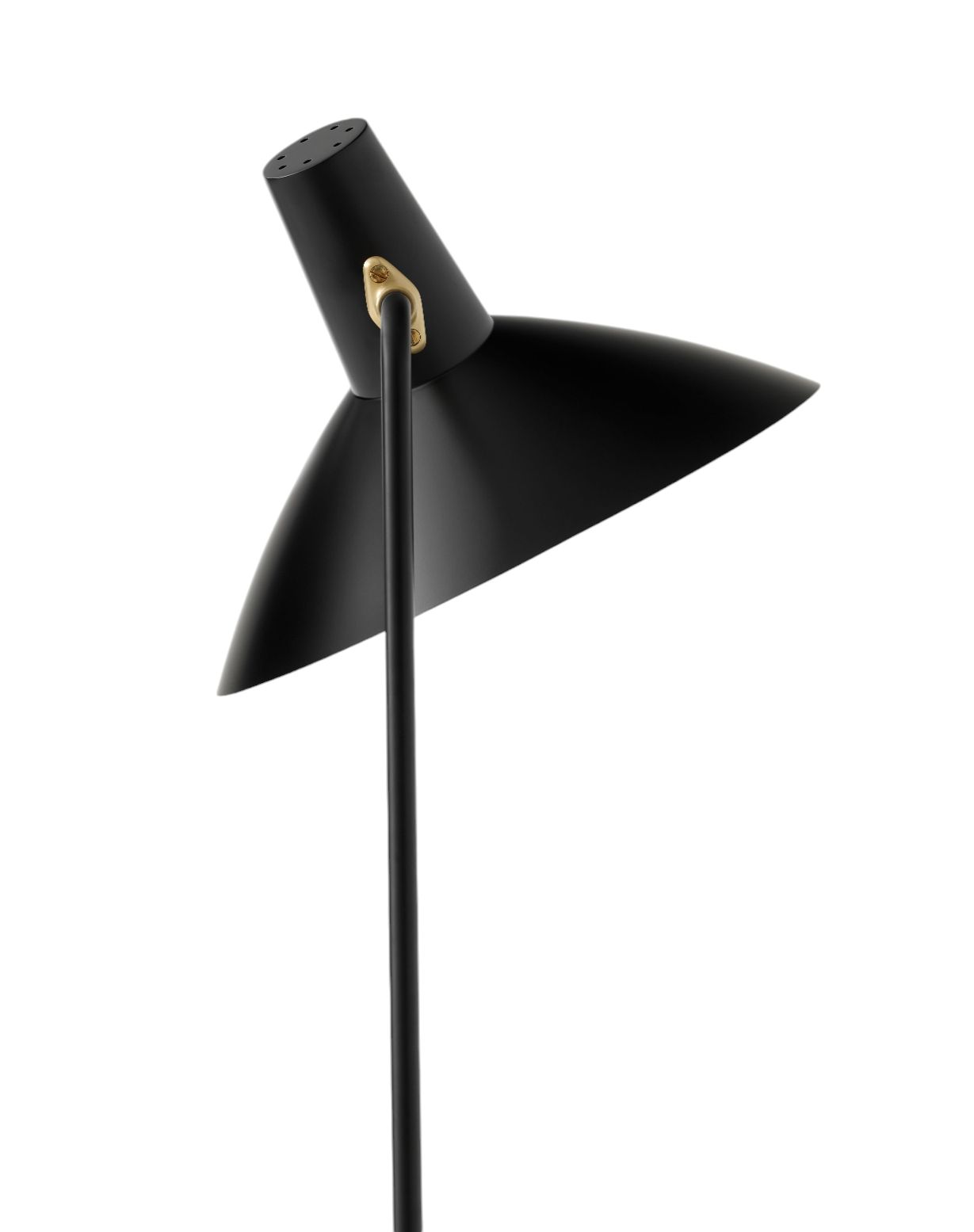 Detailaufnahme der Tripod HM8 Stehleuchte von AndTradition in Schwarz, modernes Design.