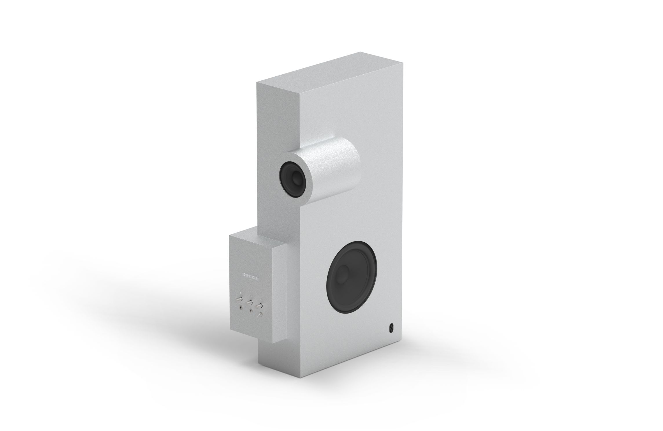 Brutalist Lautsprecher Transparent