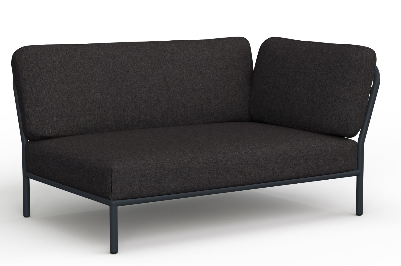 Houe Level Outdoor Sofa, dunkelgrau, Eckelement für Garten und Terrasse.