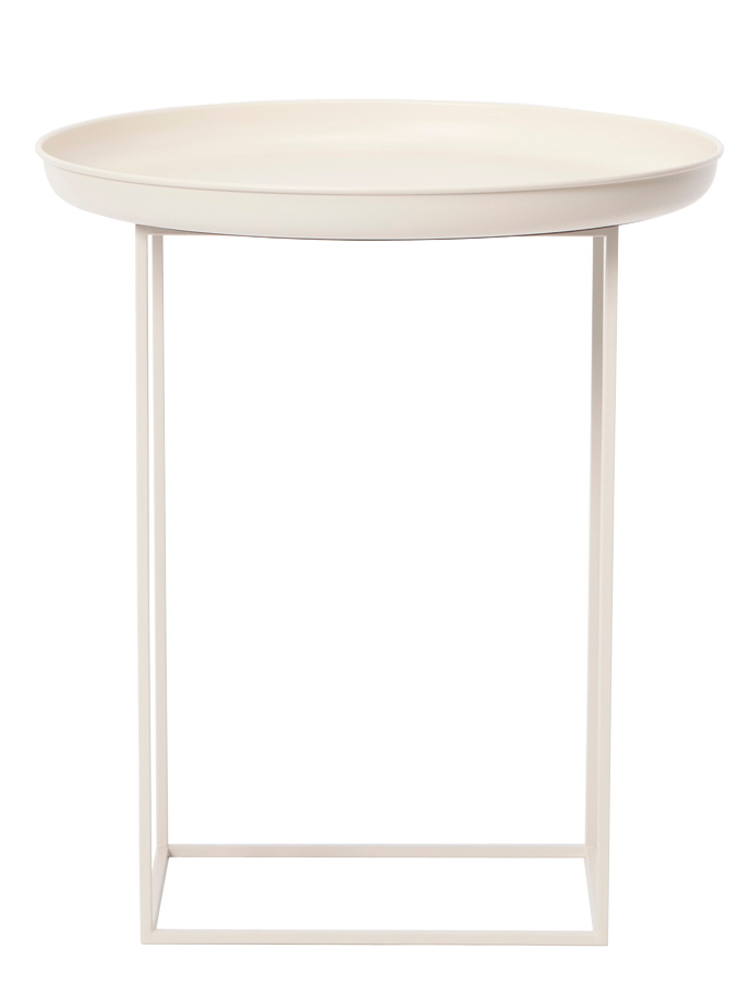 Duke Small Side Table Beistelltisch von Norr11 in Bronze, runder Tisch mit filigranem Metallgestell.