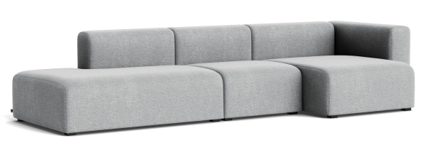 Mags Sofa 3-Sitzer Combination 4 mit Armlehne rechts Hay Stoff Hallingdal 130