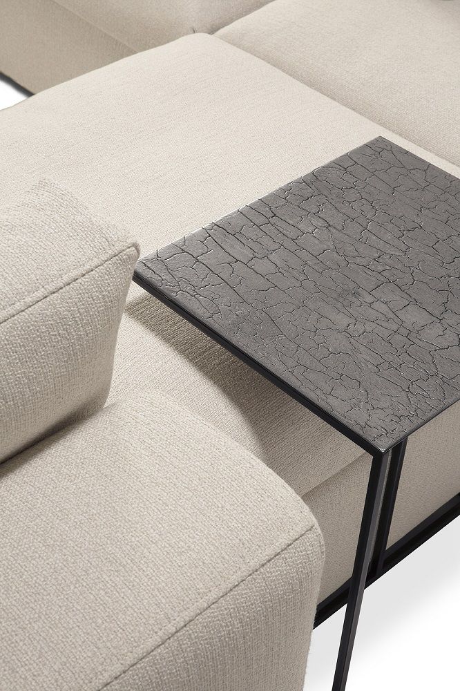 Mellow Sofa Off White Eco Stoff - linke Armlehne Ethnicraft