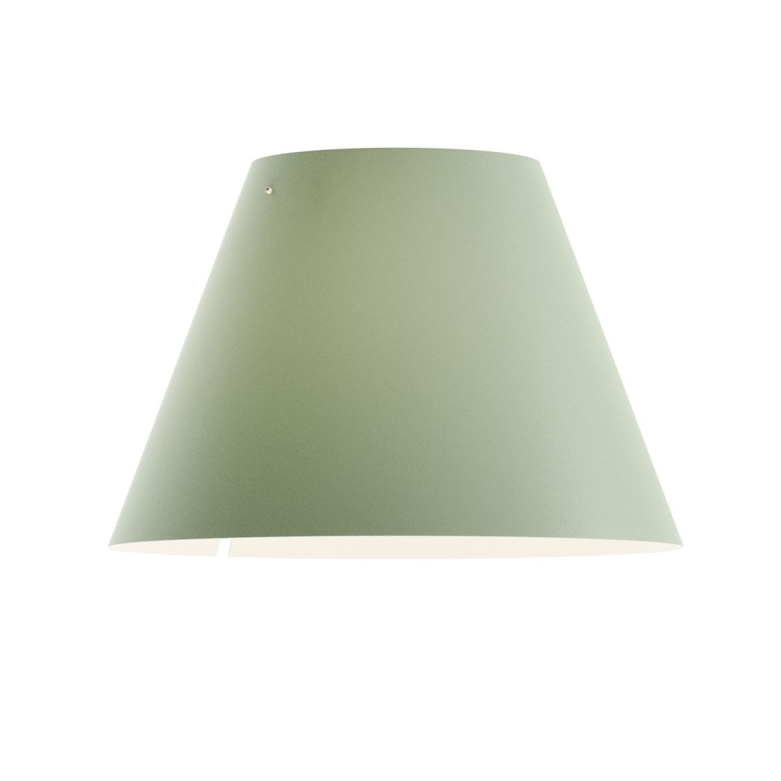 D13 Costanza Lampenschirm in Comfort Green von Luceplan, Kegelform für angenehmes Licht.