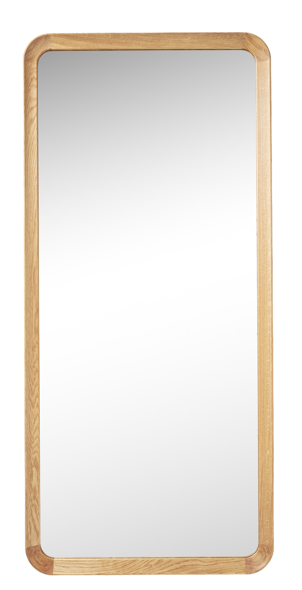 VLA62 Radio House Spiegel von Carl Hansen & Søn mit Rahmen aus hellem Eichenholz.