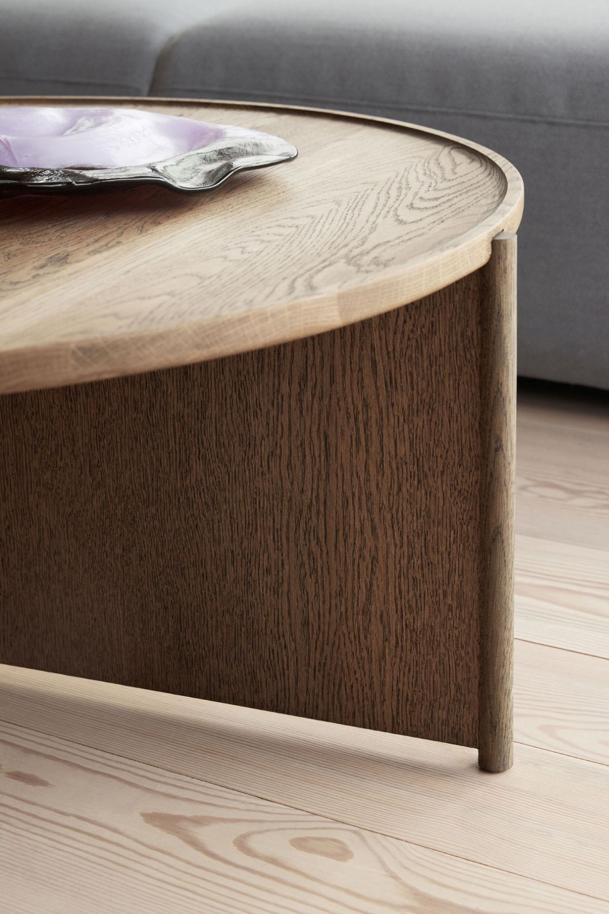 Cling Kaffeetisch Ø70cm Eiche hell Northern