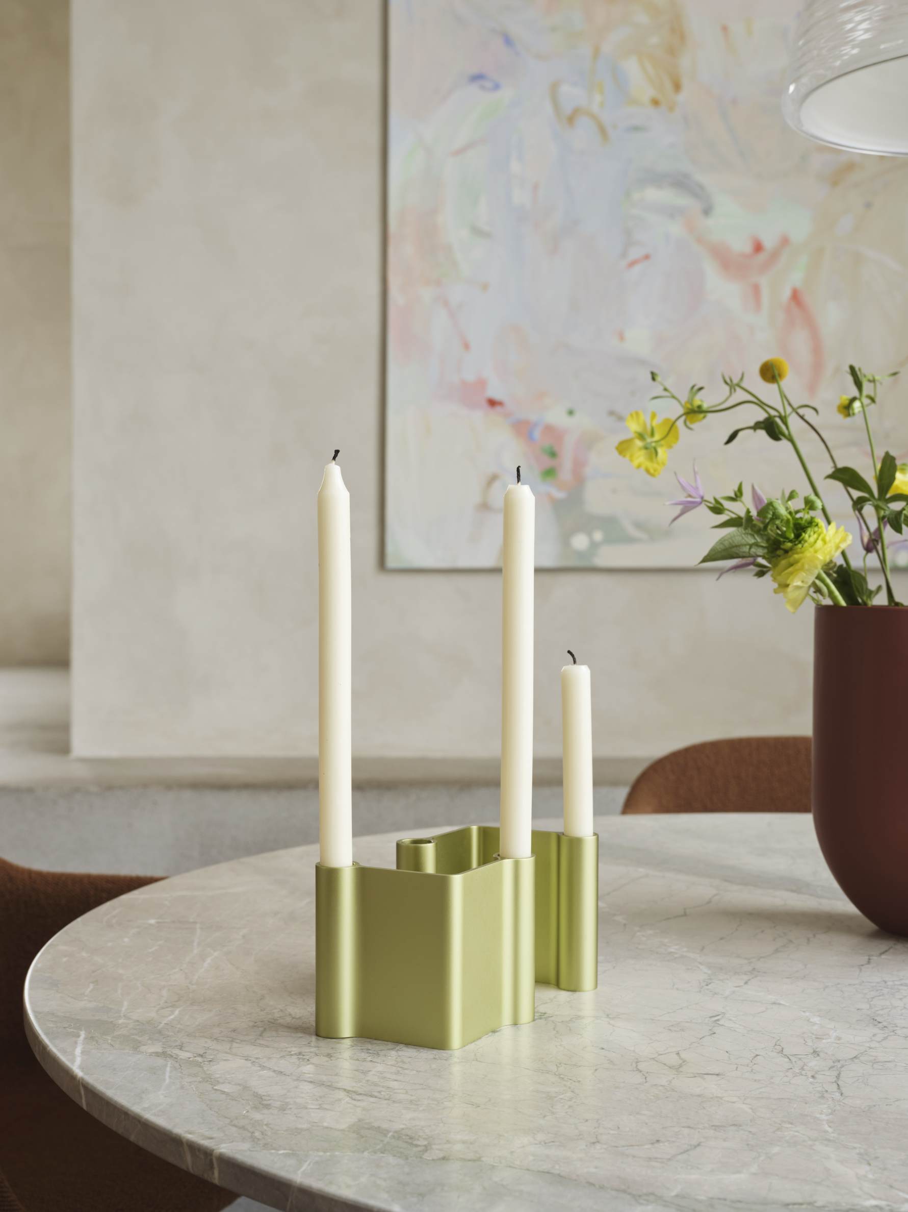 Pair Candleholder Kerzenständer Muuto B 10 x H 11 cm / Schwarz