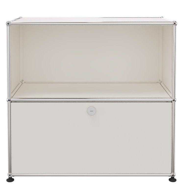USM Haller Sideboard 1 Offen / 1 Schublade Reinweiß - FAST DELIVERY