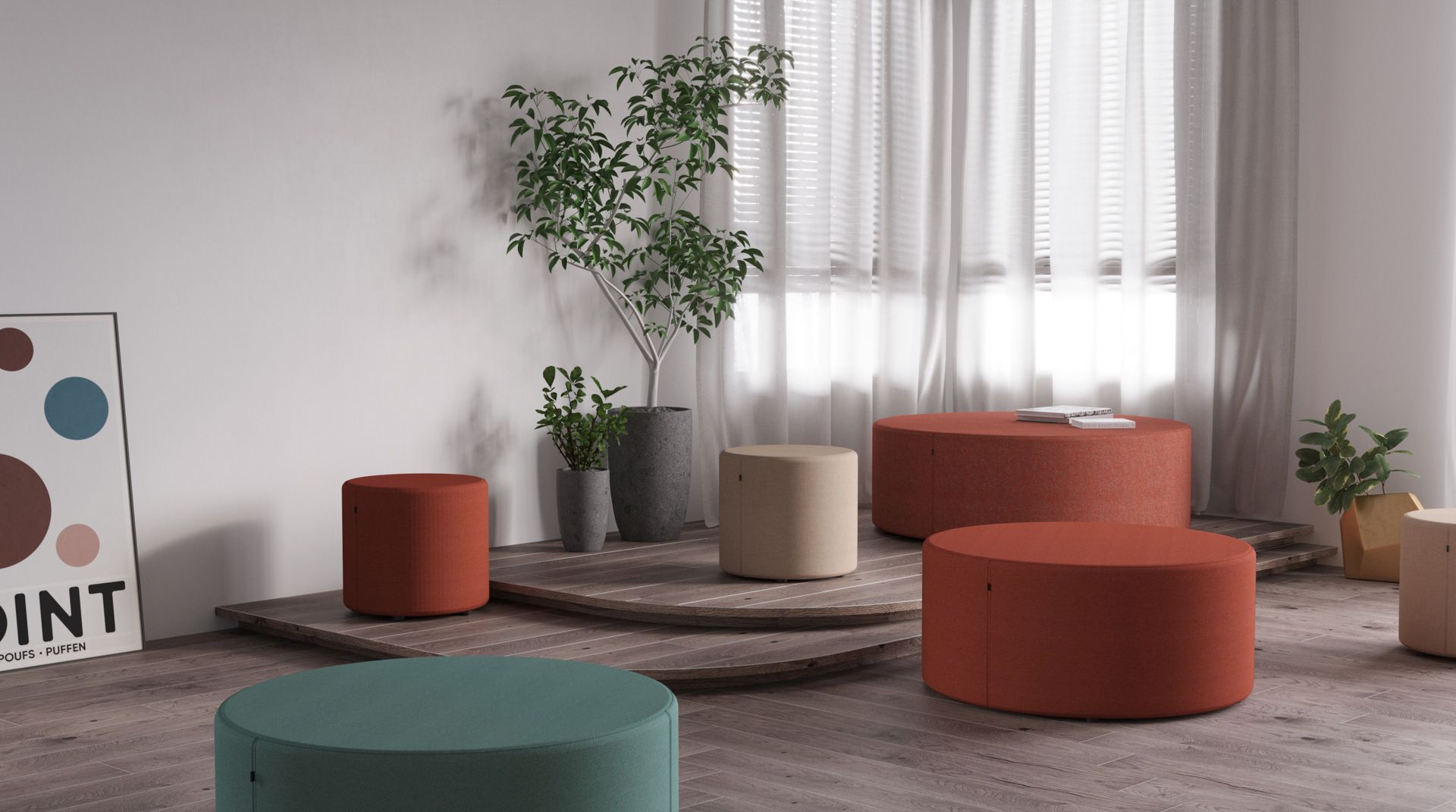 point POP 900 Pouf Sitzhocker Bejot