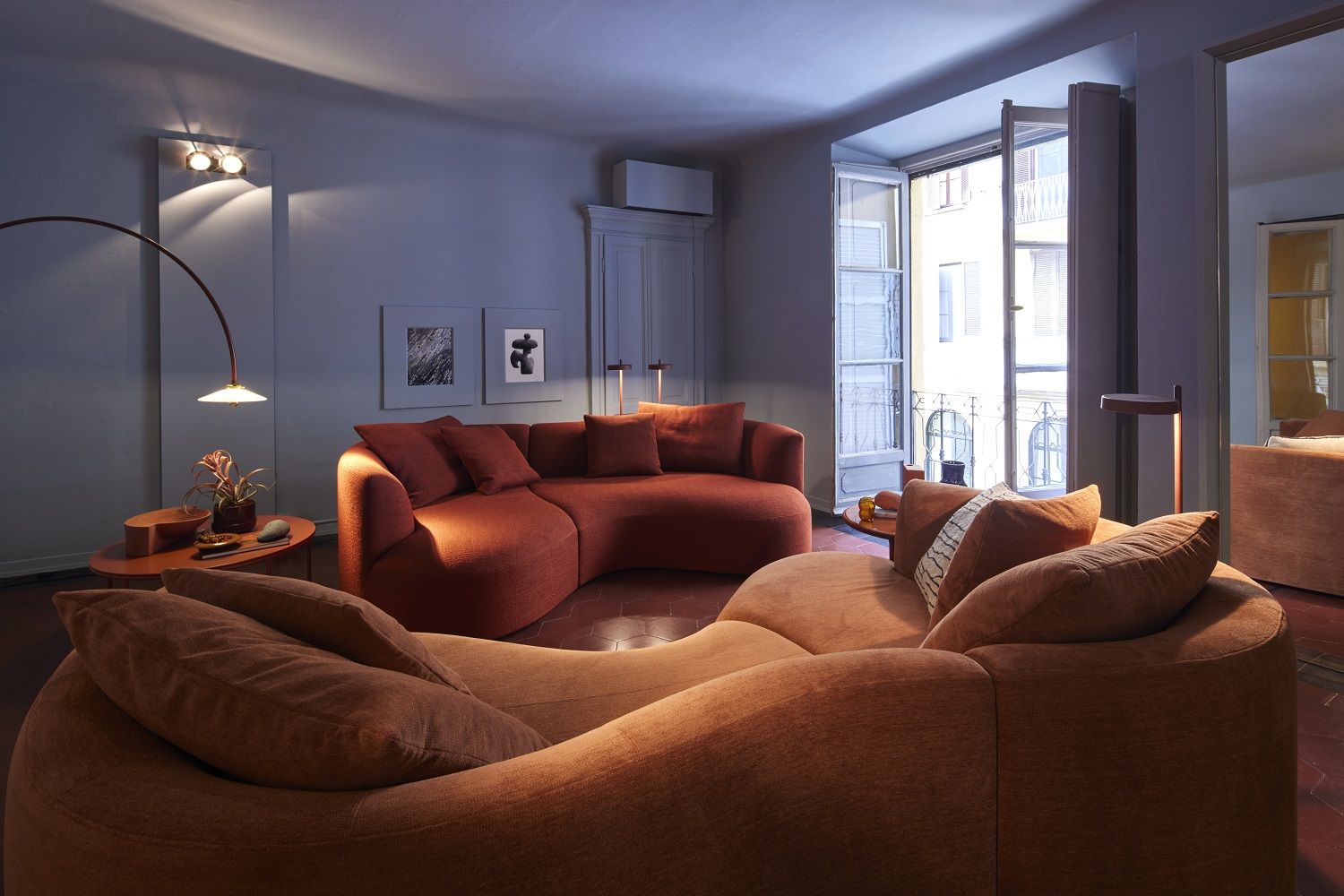 Siwa Sofa klein mit Liege Cor