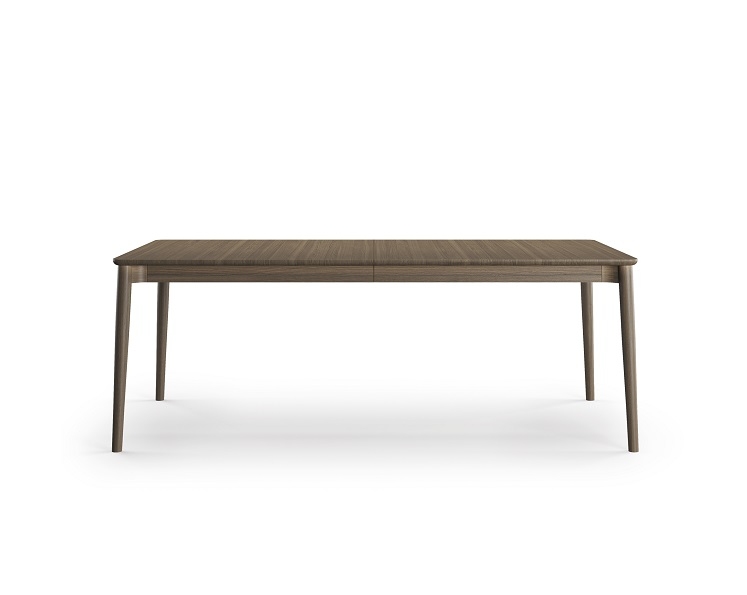 Expand Dining Table 200: Ausziehbarer Esstisch aus geräucherter Eiche, modernes Design.