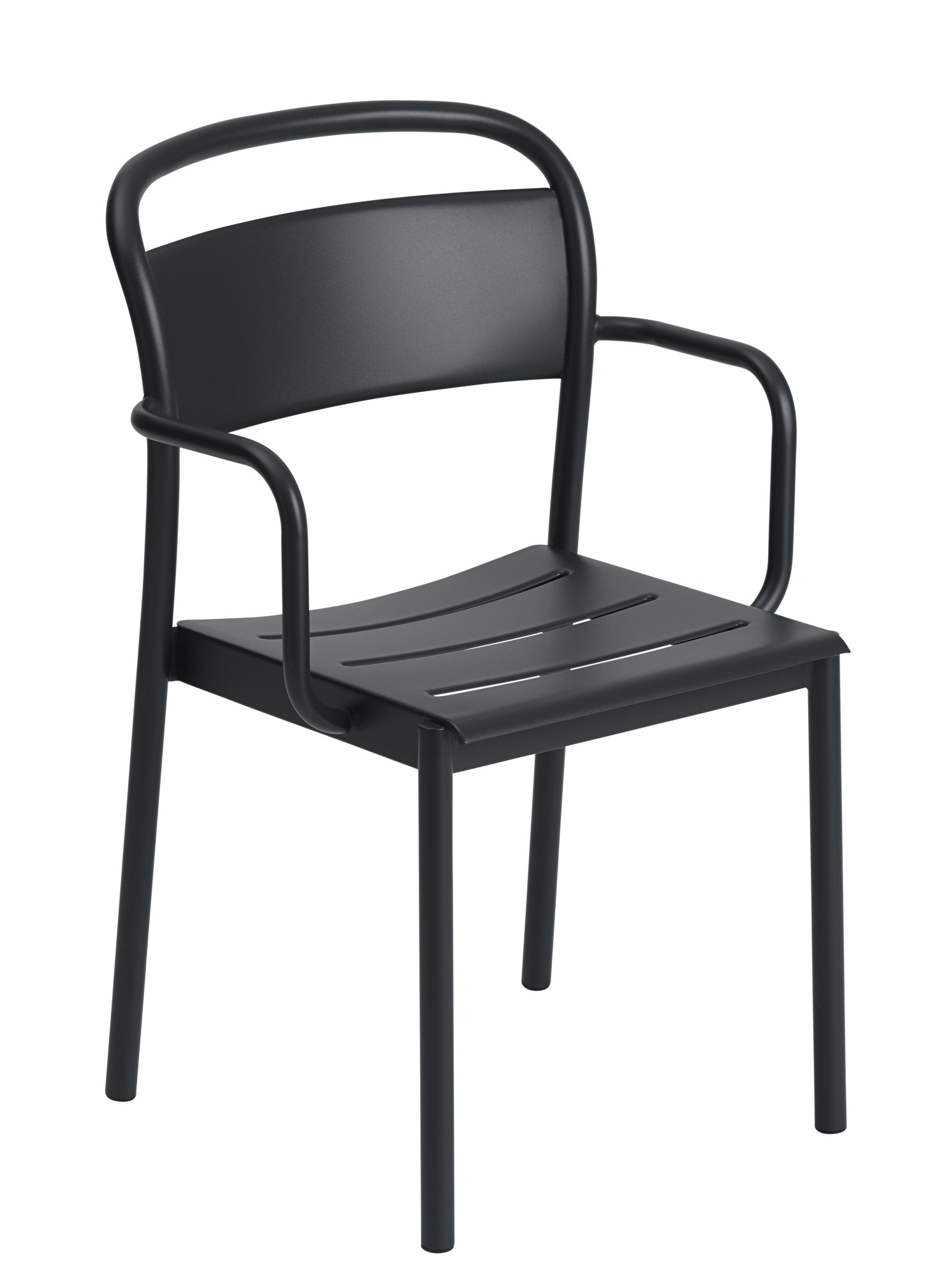 Linear Steel Armchair Outdoor Armlehnenstuhl Muuto  Grau