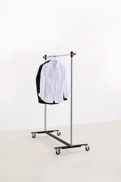 Pom Cart Garderobenständer auf Rollen: Moderner Kleiderständer mit Rollen, ideal für flexible Aufbewahrung von Kleidung.