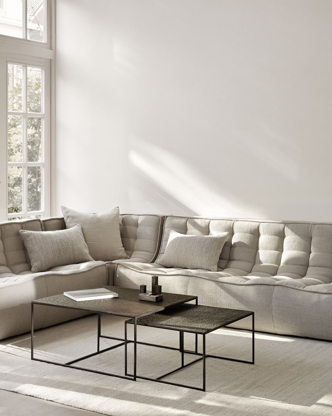 Pentagon Couchtisch 2er Set Whisky Ethnicraft