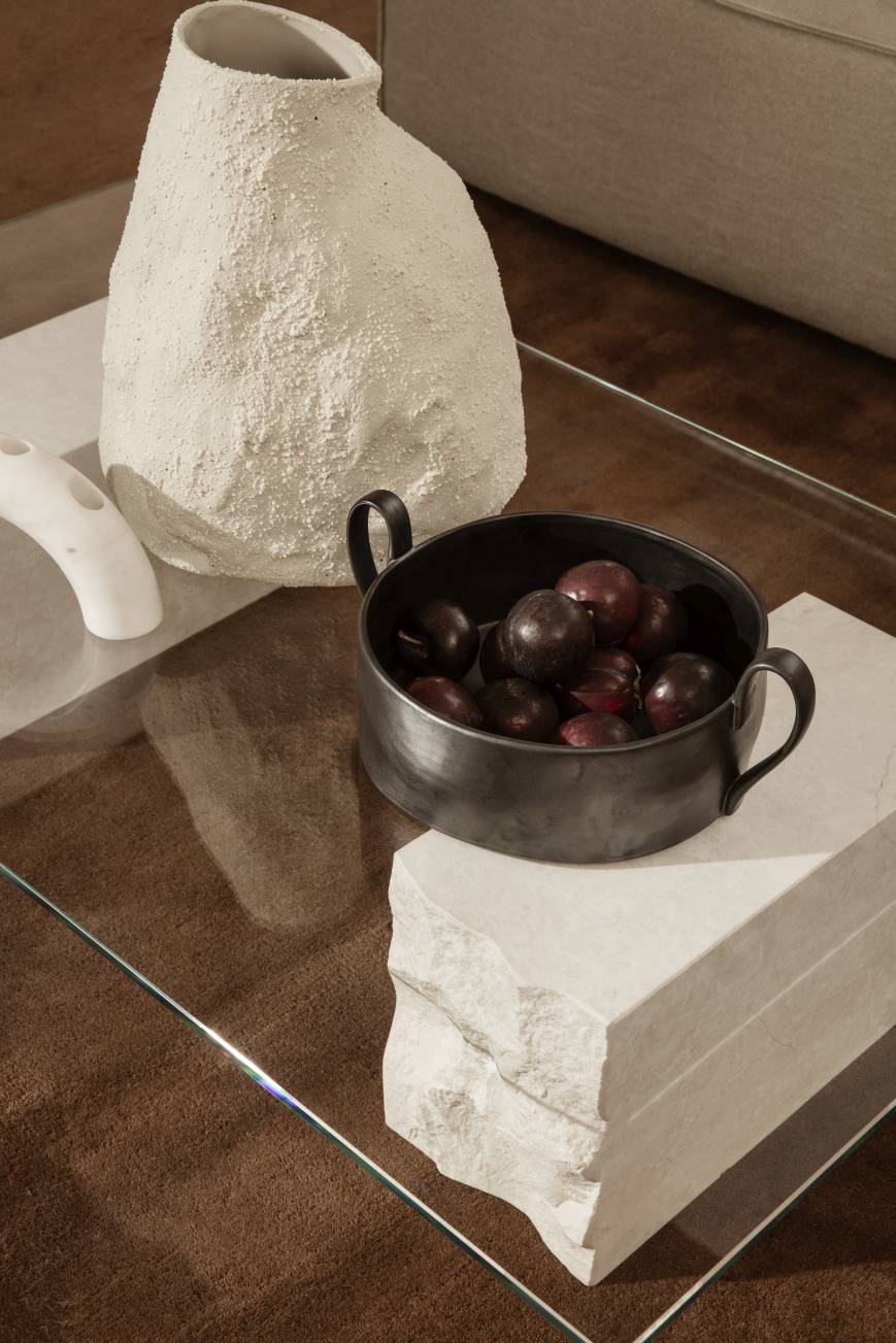 Mineral Coffee Table - Bianco Curia Couchtisch Ferm Living
