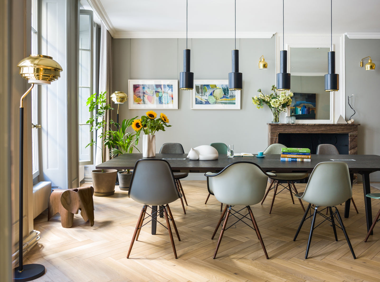 Eames Fiberglass Chair DSW Stuhl Vitra