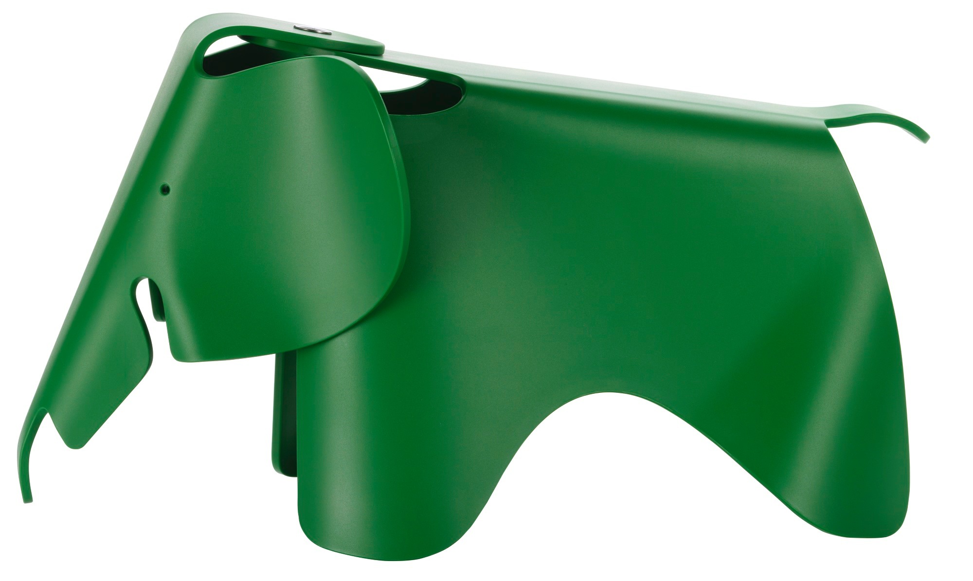 Vitra Eames Elephant in Palmgrün: Dekorativer Design-Elefant für Kinderzimmer und Sammler, modernes Spielzeug.