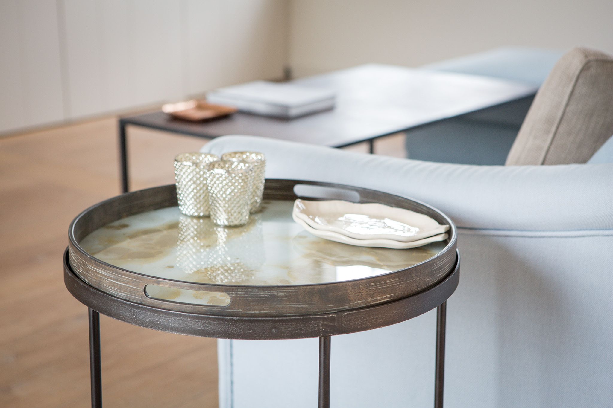 Beistelltisch Holz lackiert Schwarz Ethnicraft