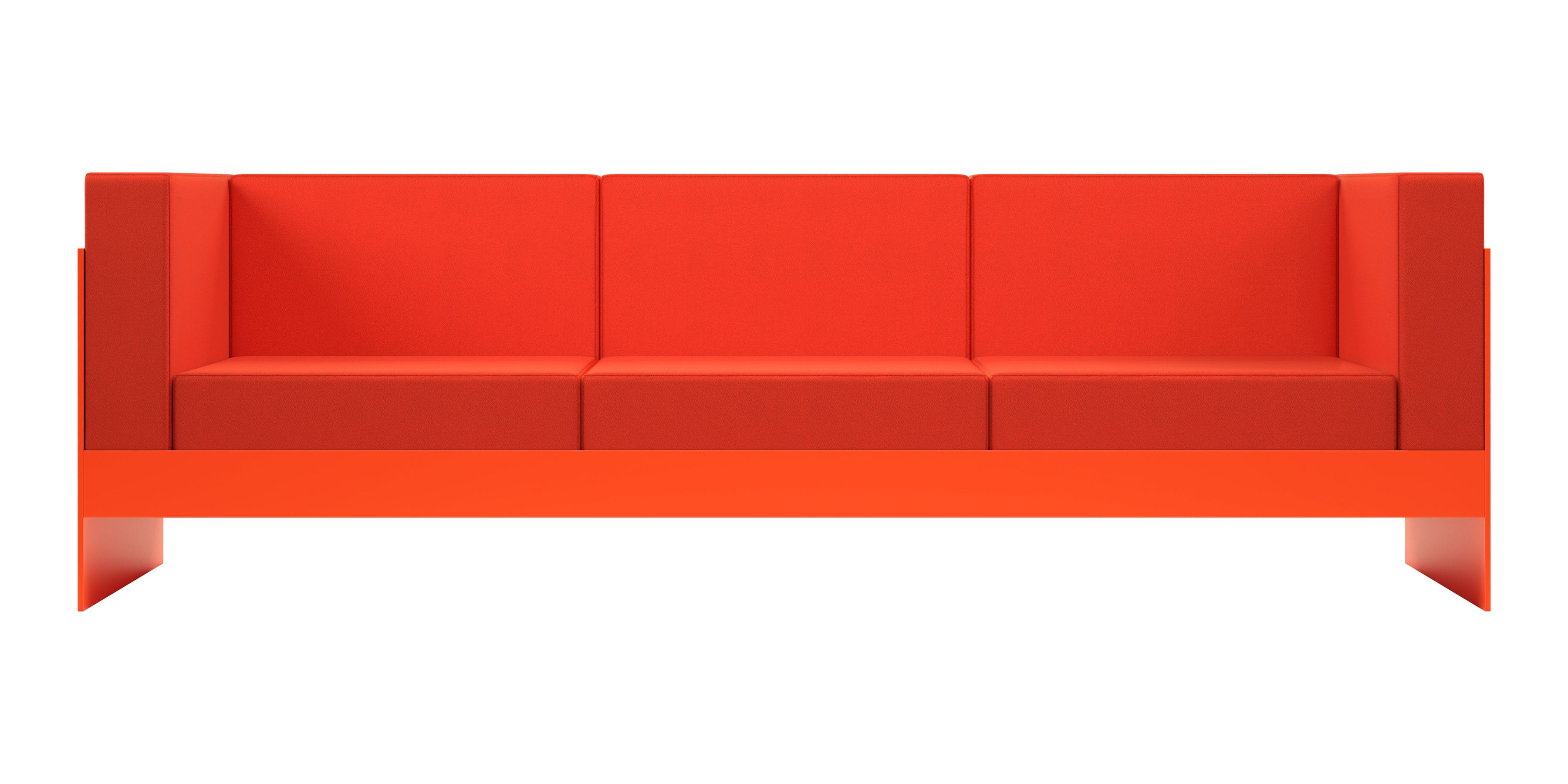 Orangefarbenes "Standard Sofa" von New Tendency. Modernes Design Sofa für Wohnzimmer und Büro.