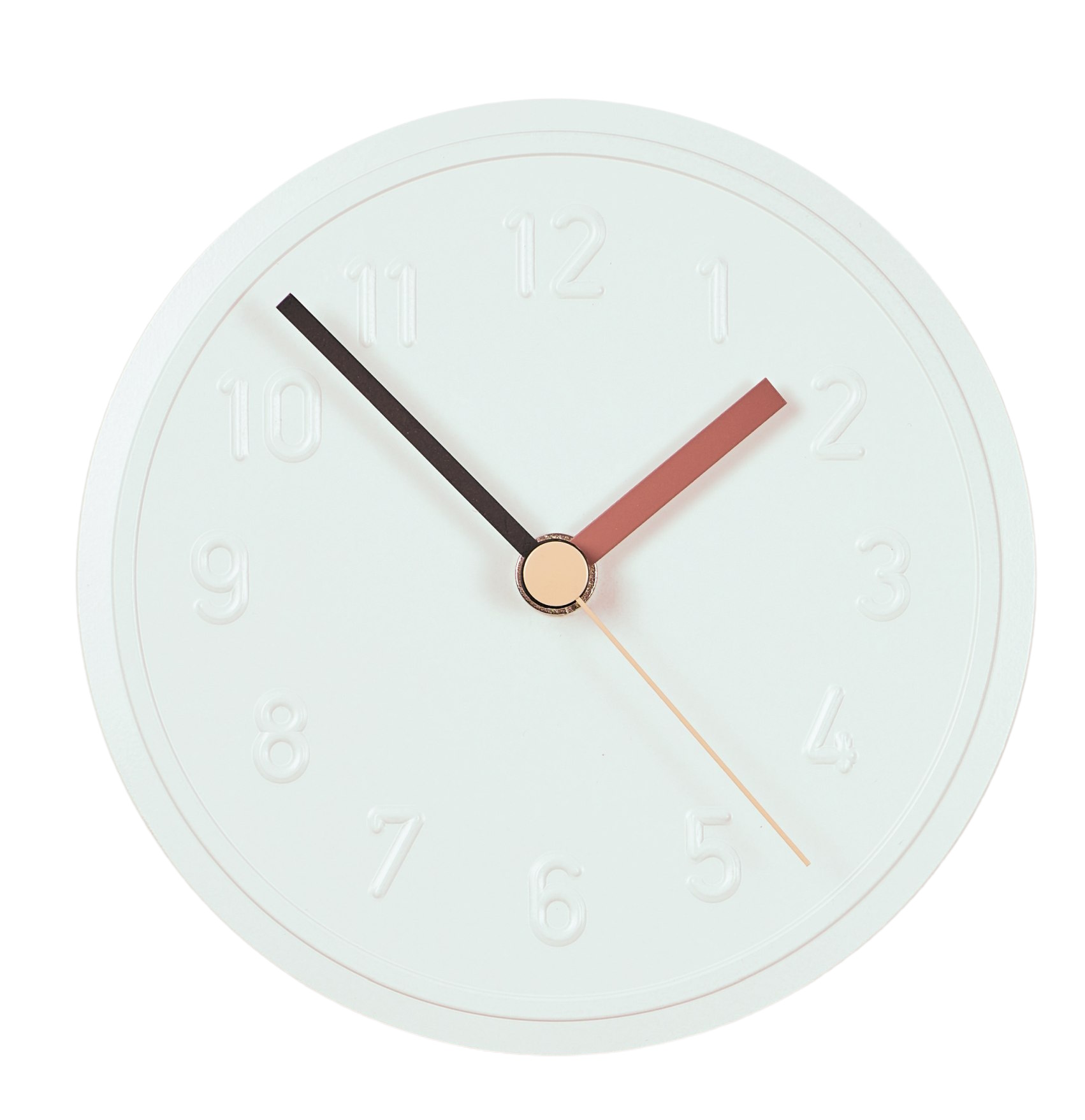 Alu Alu Wanduhr Weiß Richard Lampert