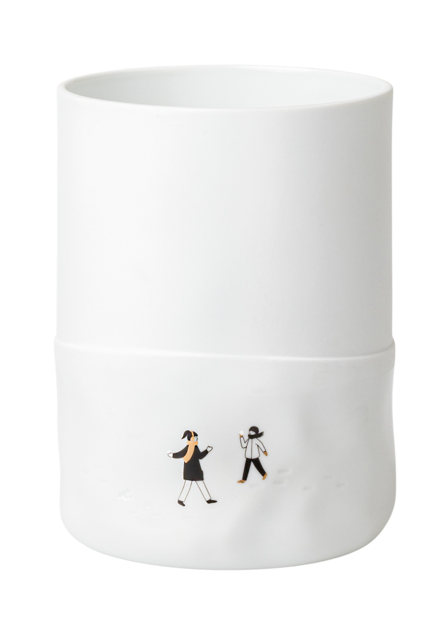 Schneetag Vase Schneeballschlacht Räder 