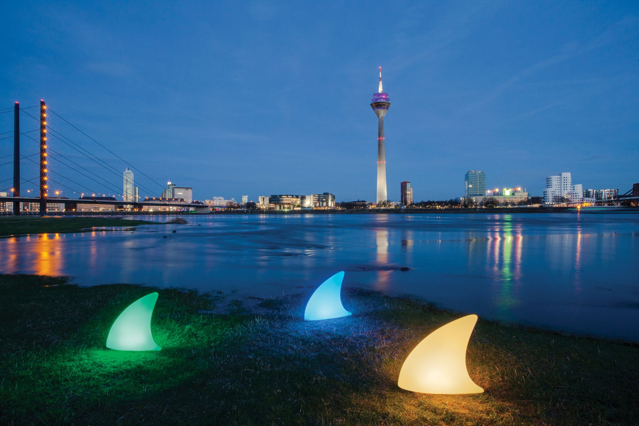 Shark Haifischflosse Bodenleuchte Moree