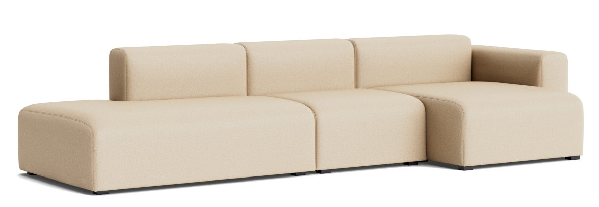 Mags Sofa 3-Sitzer Combination 4 Low Armrest mit Armlehne rechts Hay Stoff Hallingdal 220