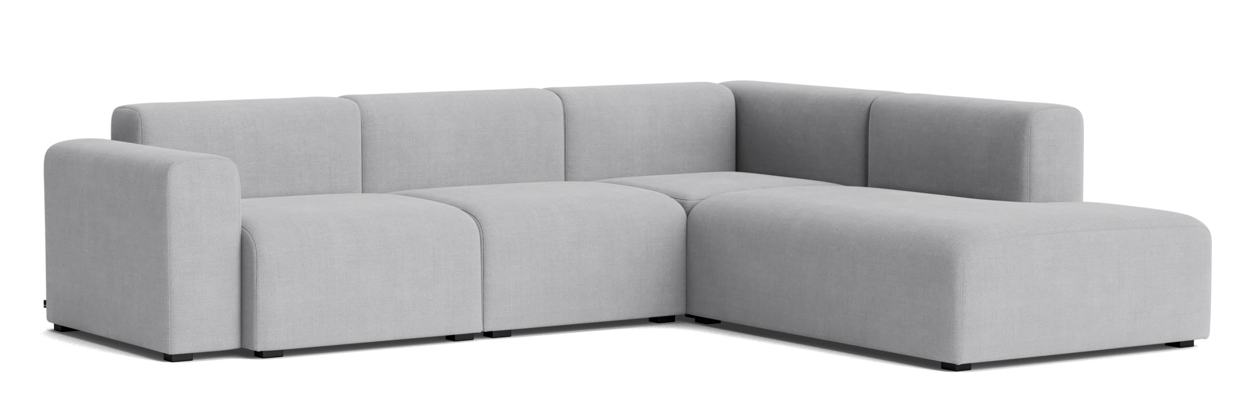 Helles Hay Mags Sofa Eckkombination mit niedriger Armlehne rechts, modernes Design für Wohnzimmer.
