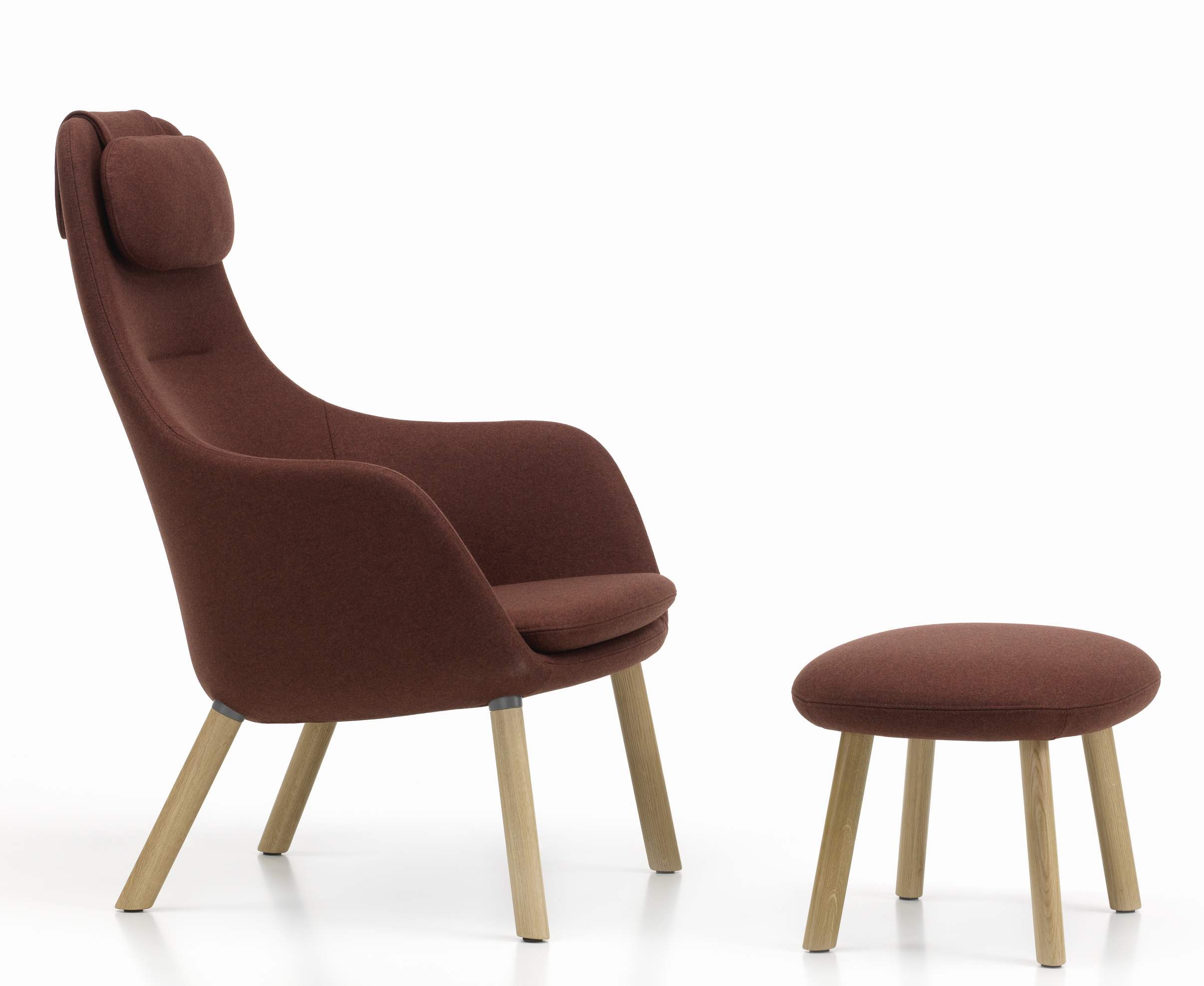 Hal Lounge Chair Sessel + Ottoman Sitzkissen lose Vitra