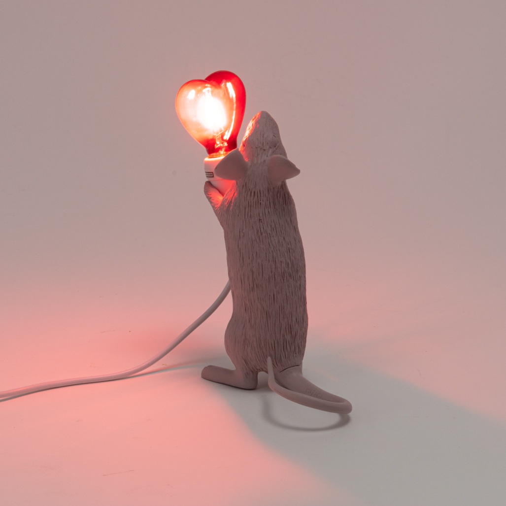 Mouse Lamp Step Love Edition USB Tischleuchte Seletti