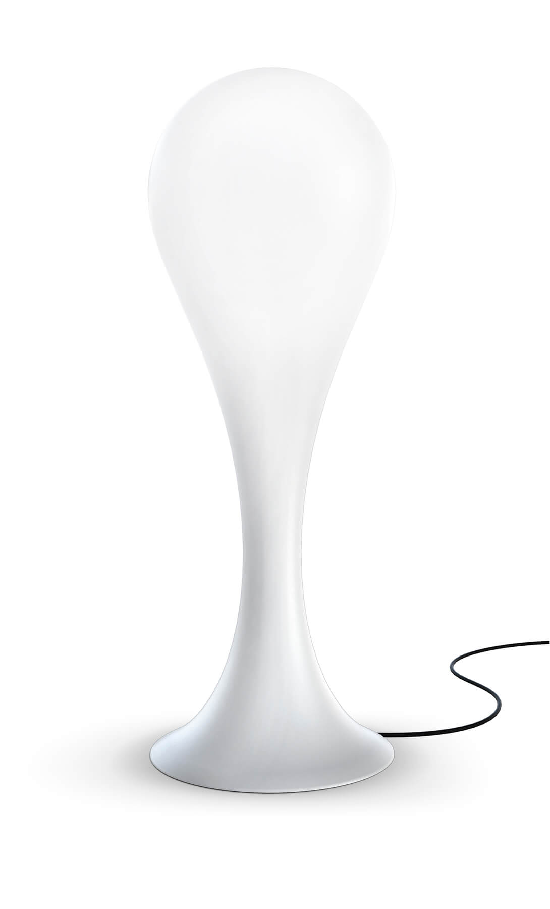 Weiße Liquid Light Drop Stehleuchte von Next für den Außenbereich. Moderne Gartenbeleuchtung.