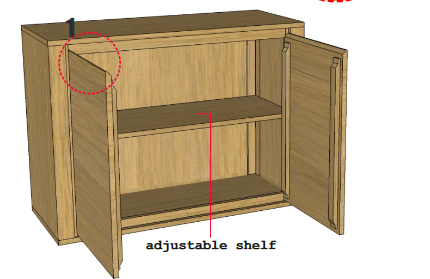 Shadow Sideboard von Ethnicraft: Sideboard aus Eiche mit zwei offenen Türen und verstellbaren Regalböden.