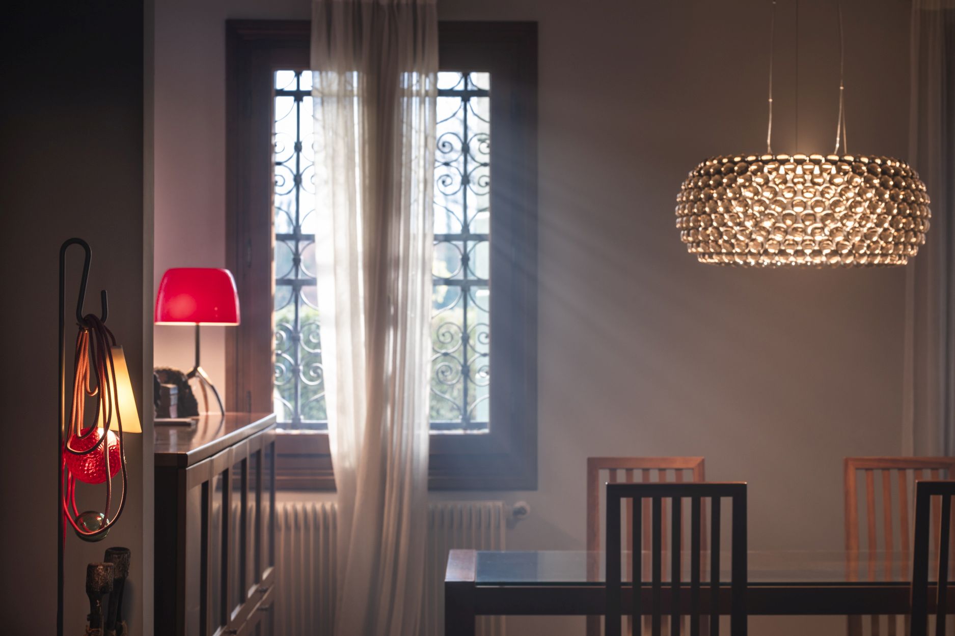 Caboche Plus Grande Pendelleuchte Grau Foscarini