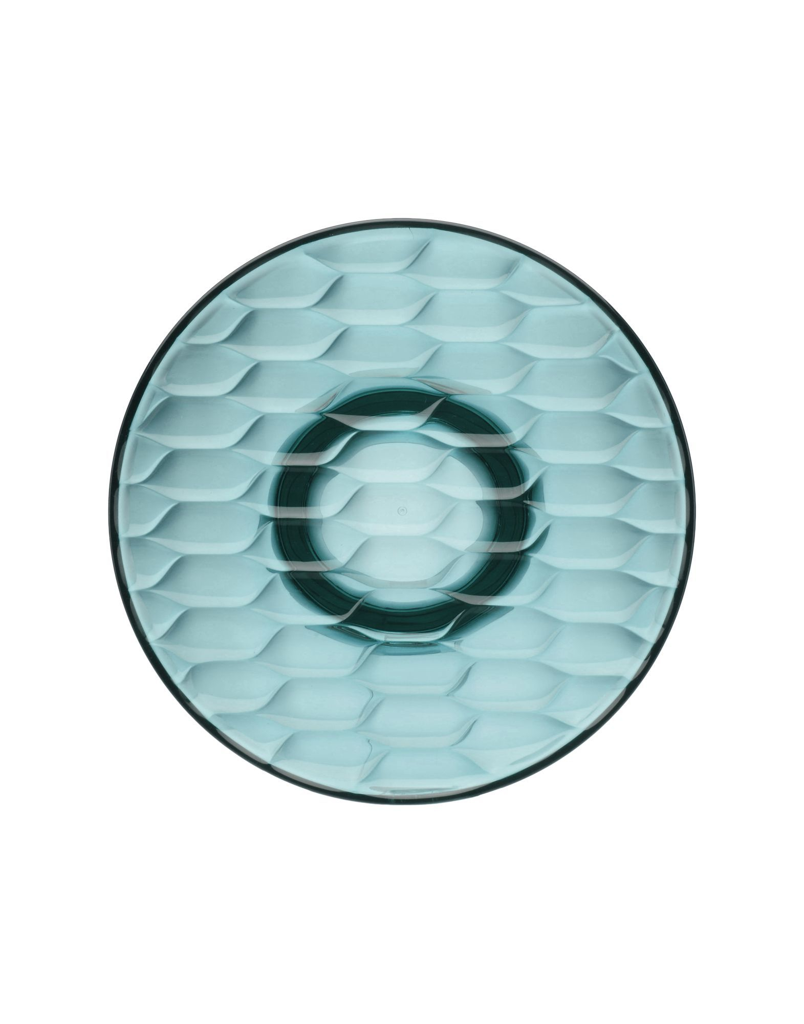 Blauer Kartell Jellies Coat Hangers Garderobenhaken, runder Wandhaken mit Reliefmuster.