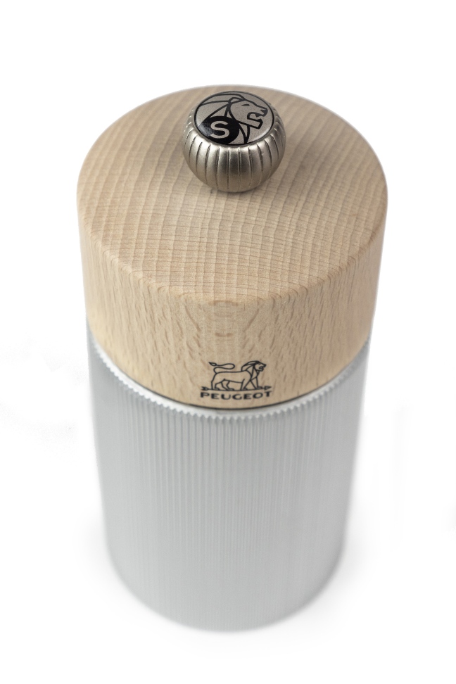 Line Salzmühle H 12 cm Aluminium / Natur Peugeot 