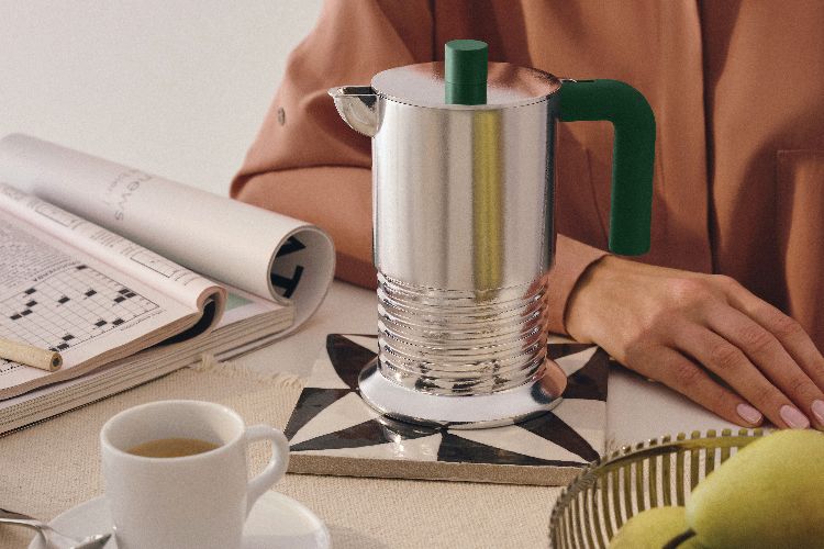 PM01/6 AGR Vite Espressokocher für 6 Tassen Grün Alessi 