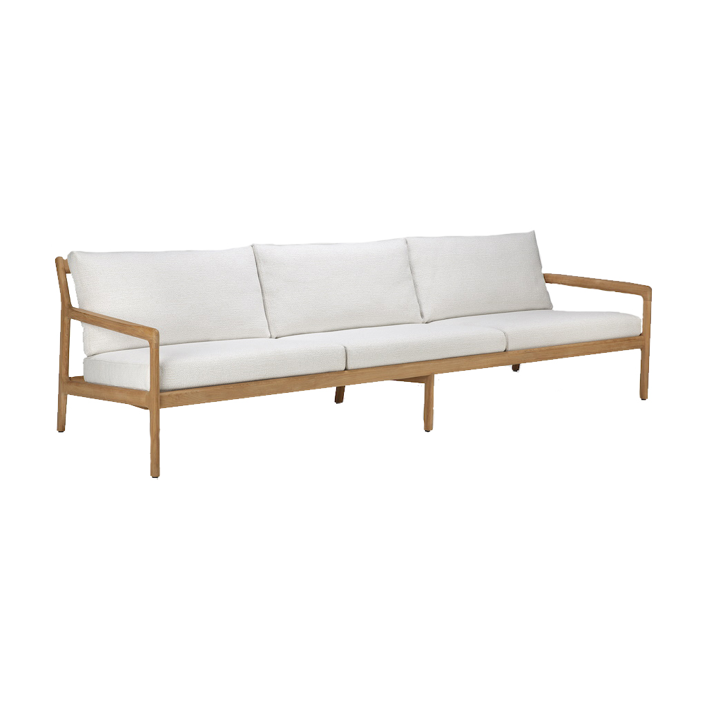 Jack Outdoor 2-/ 3 Sitzer Sofa Teak Ethnicraft 3 Sitzer Off White