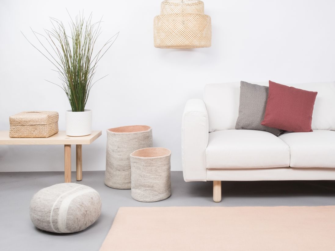 Mono Rechteckig Filzteppich 160 x 230 cm myfelt  Merle (Rosa)