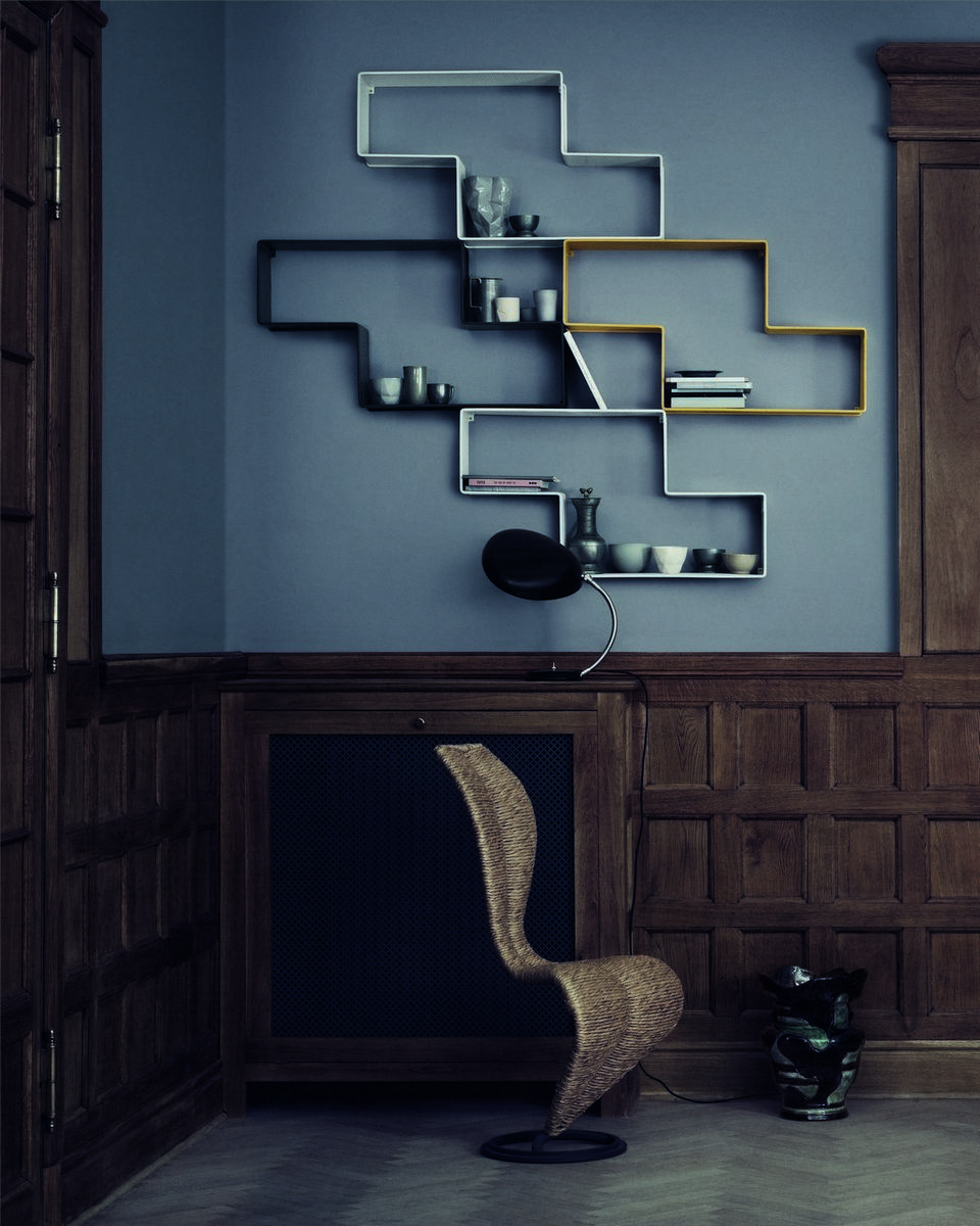 Mategot Dedal Bücherregal Gubi Stone grey