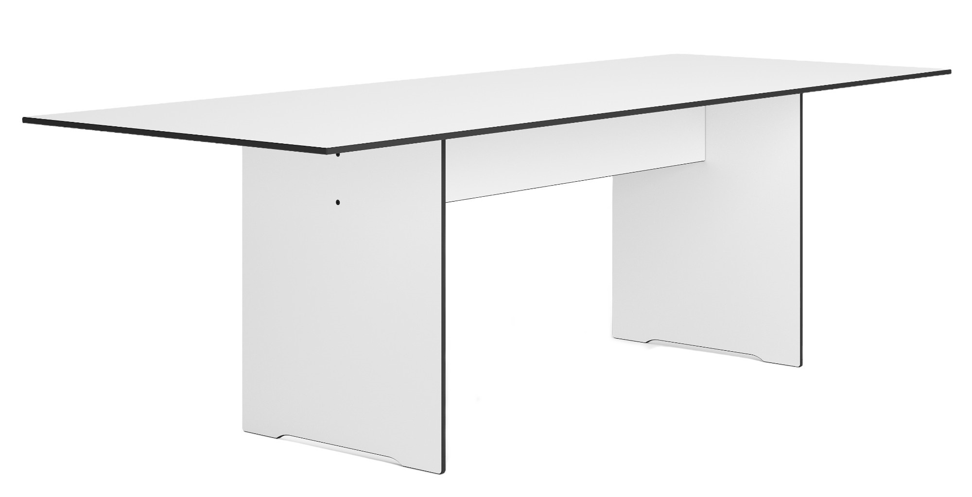 Weißer Riva Vario Outdoor Tisch von Conmoto, ideal als Gartentisch oder Esstisch.