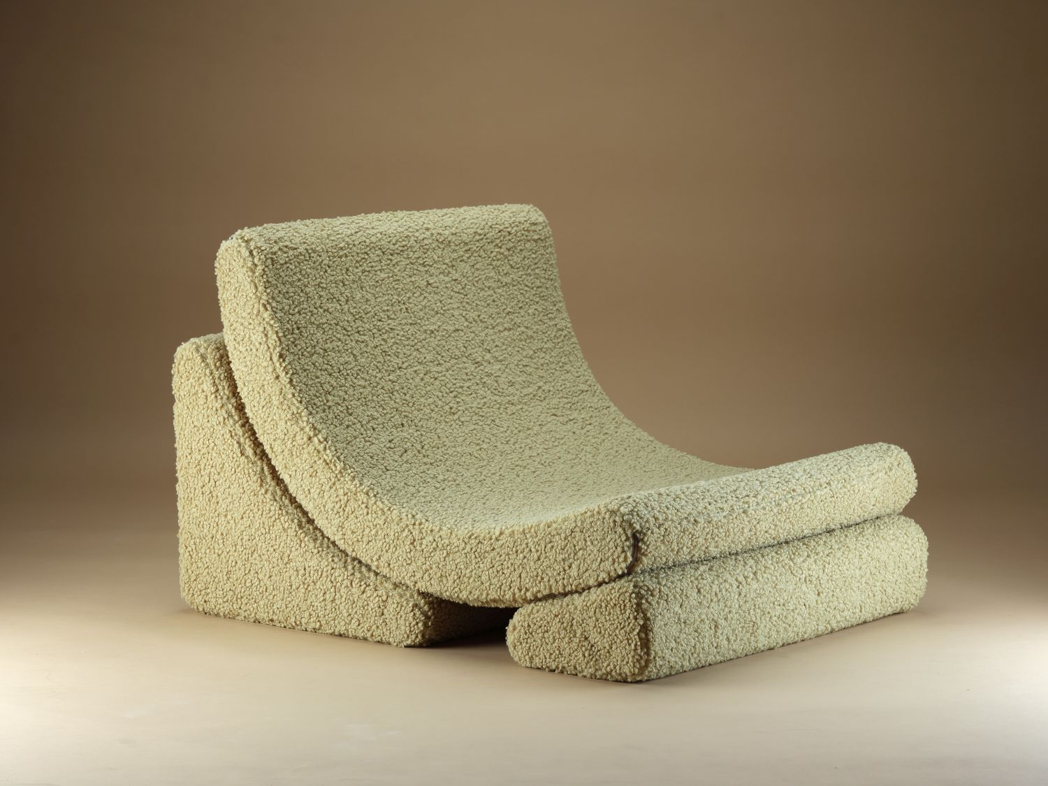 Mond Kindersessel Teddystoff Matcha Wigiwama