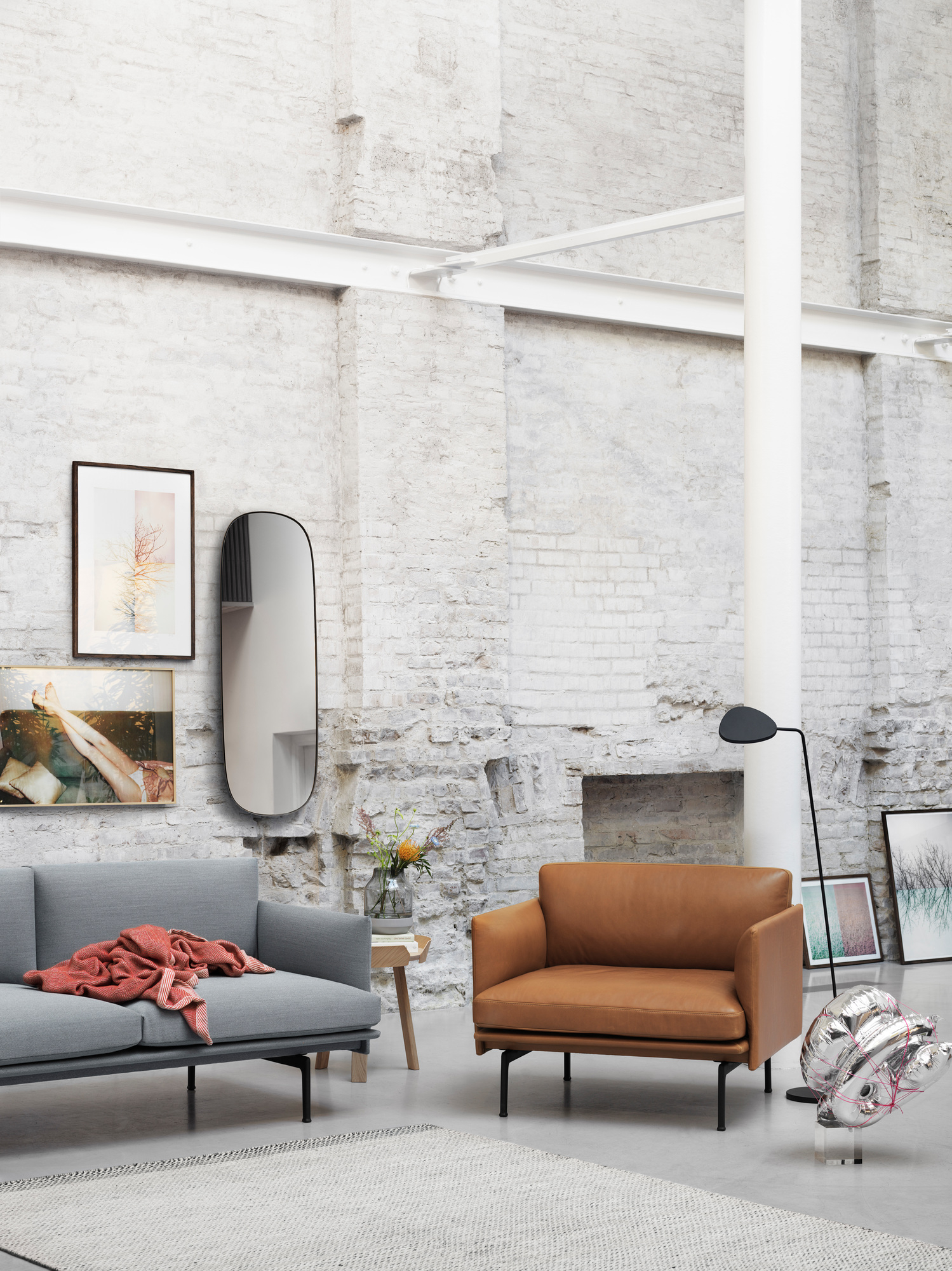 Around Coffee Table Large Couchtisch Eiche Muuto