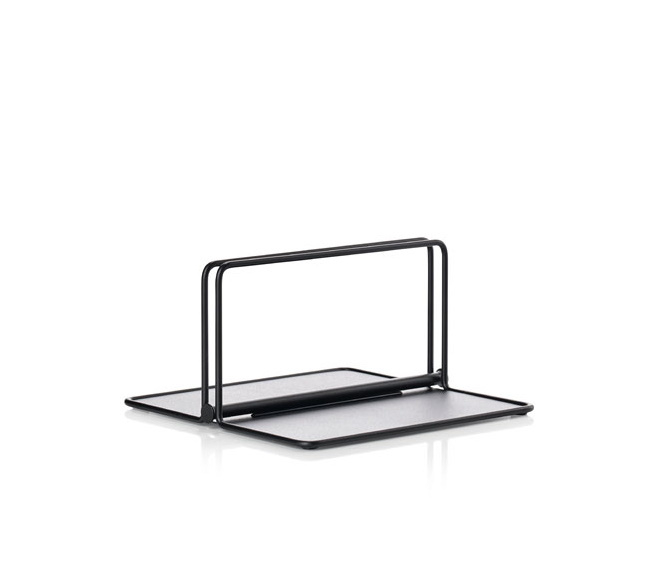 Schwarzer Zone Denmark Serviettenhalter "Singles" aus Metall, modernes Design für Tischdekoration.