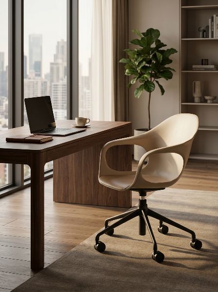 Elephantino Sessel Fünfstern Gestell mit Rollen Kristalia