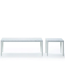 Plate Coffee Table mit Marmorplatte von Vitra, modernes Design für Wohnzimmer.