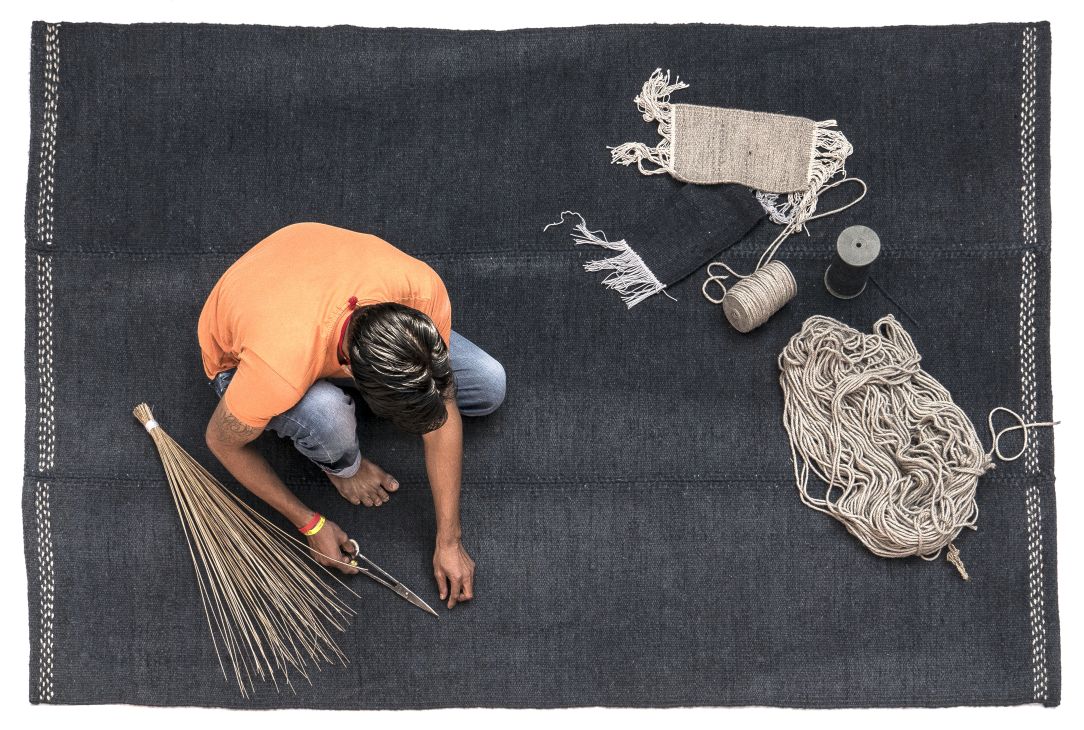 Mía Teppich braun 200x300cm Nanimarquina