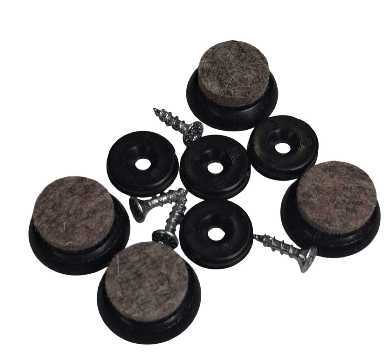 Filzgleiter schwarz für Wishbone Chair CH24 Stuhl 4-er Set Carl Hansen & Søn