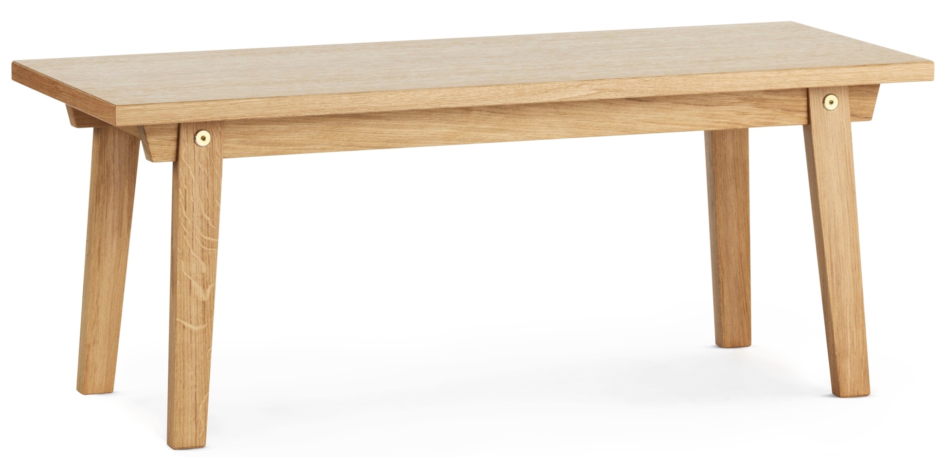 Slice Coffee Table von Normann Copenhagen aus hellem Eichenholz, minimalistisches Design.