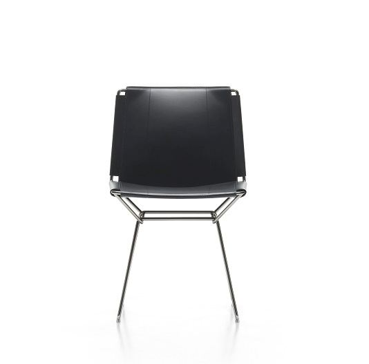 Neil Leather Chair Stuhl Leder MDF Italia Schwarz