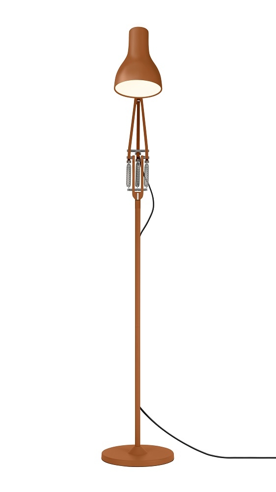 Anglepoise Type 75 Stehleuchte Margaret Howell Edition in Sienna, moderne Design Stehlampe für Wohnzimmer.